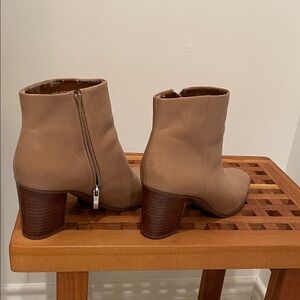Franco Sarto Taupe Ankle Booties